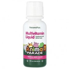 NaturesPlus, Animal Parade®, мультивітамінна рідина, тропічні ягоди, 236,56 мл (8 рідк. унцій)